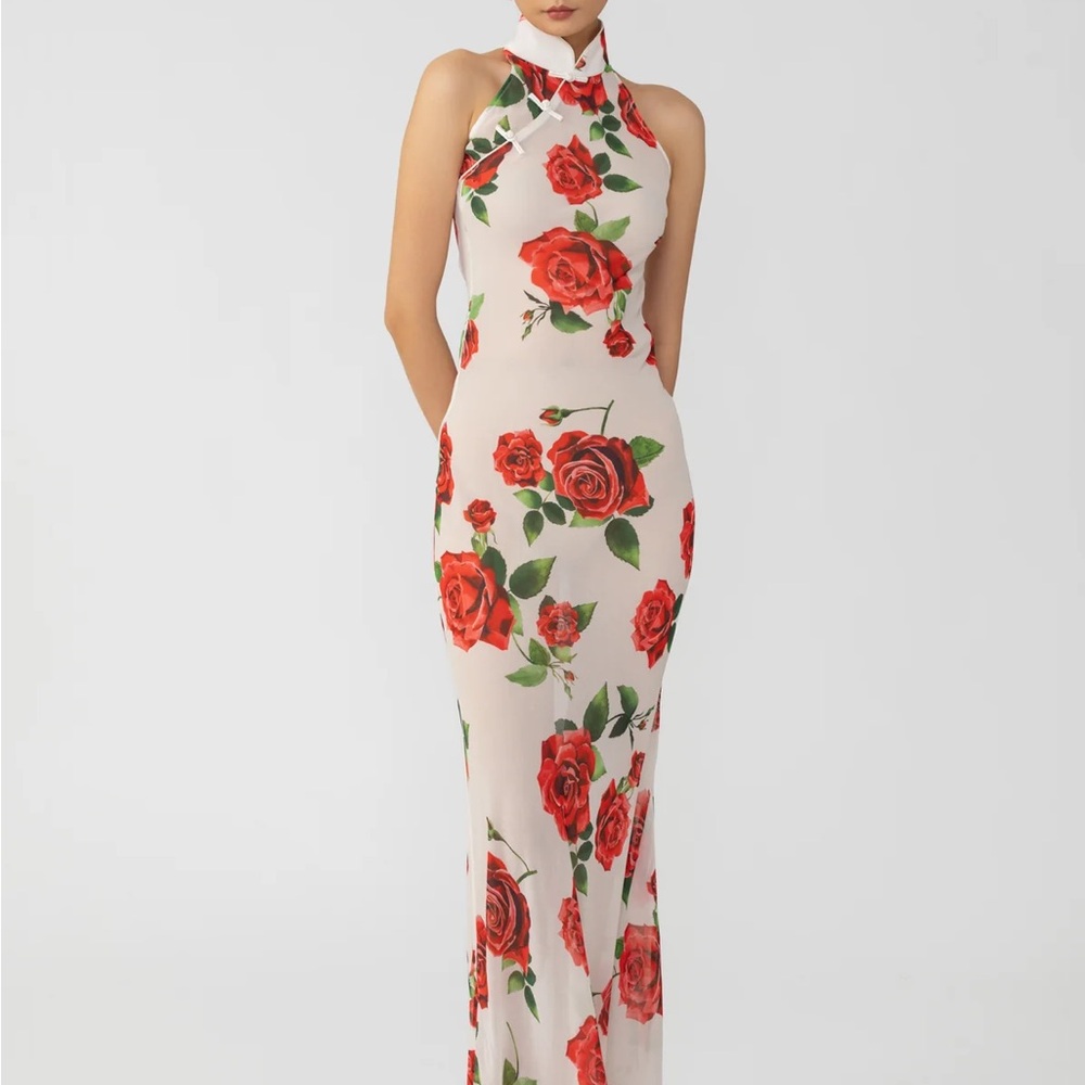 SAU LEE GLADYS ROSA SHEER DRESS - Picture 5 of 10